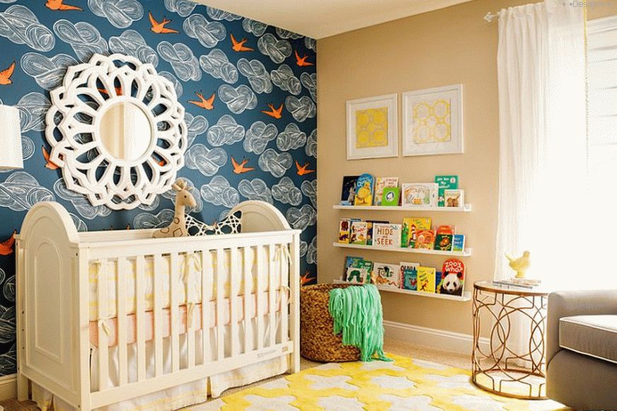 interior of a nursery for a newborn