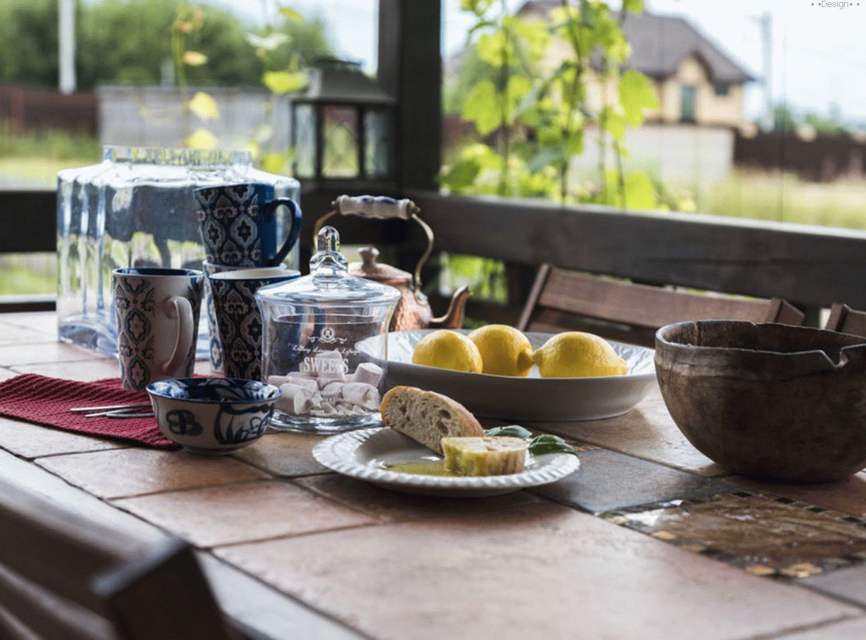 Table on the terrace