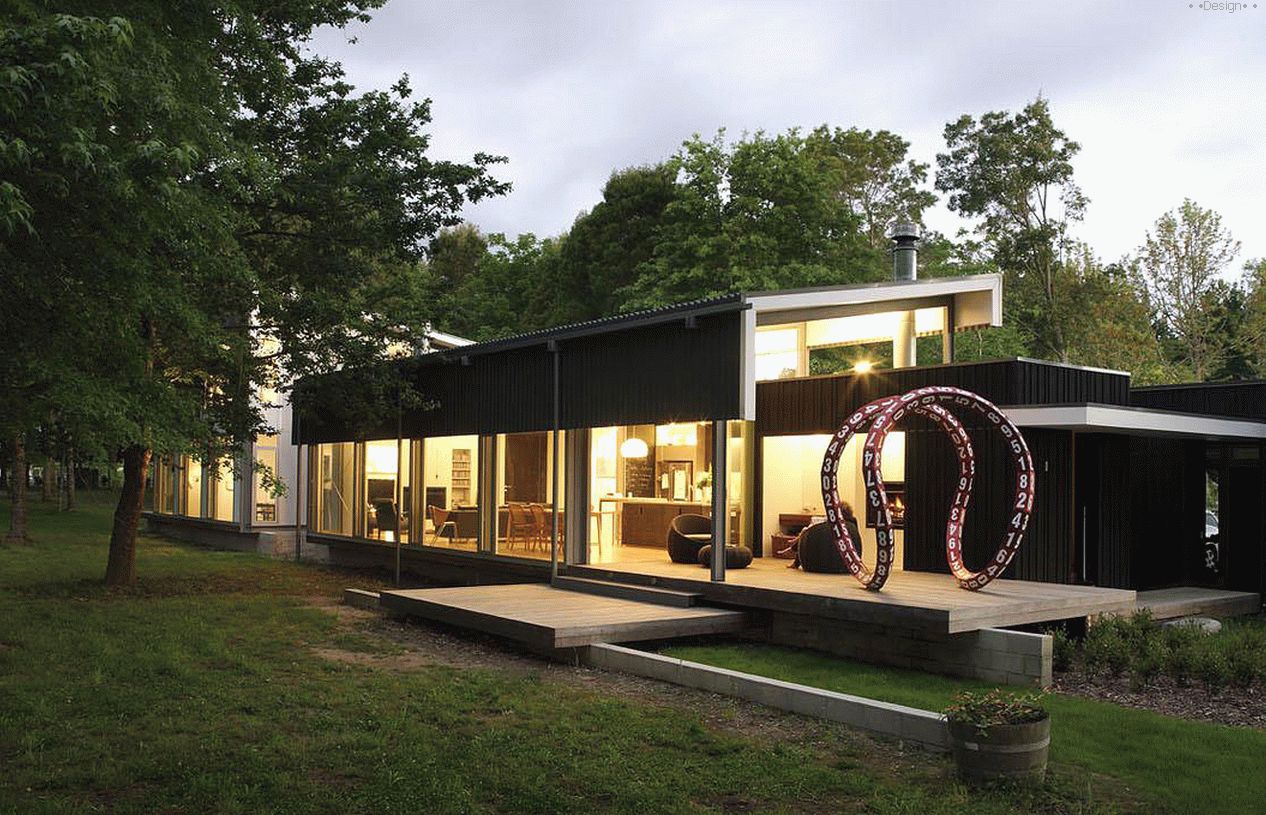 House in the New Zealand Deciduous Forest