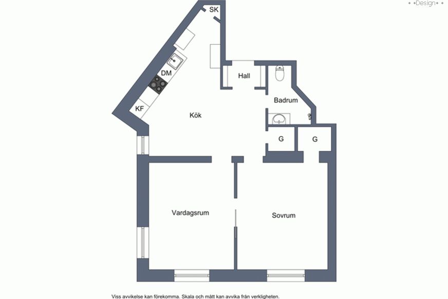 one-bedroom apartment plan