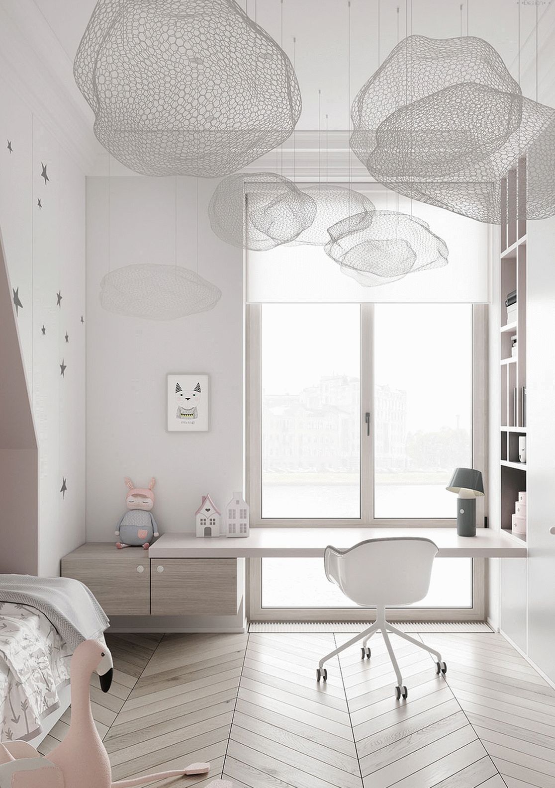 design of a children's room 13 sq m