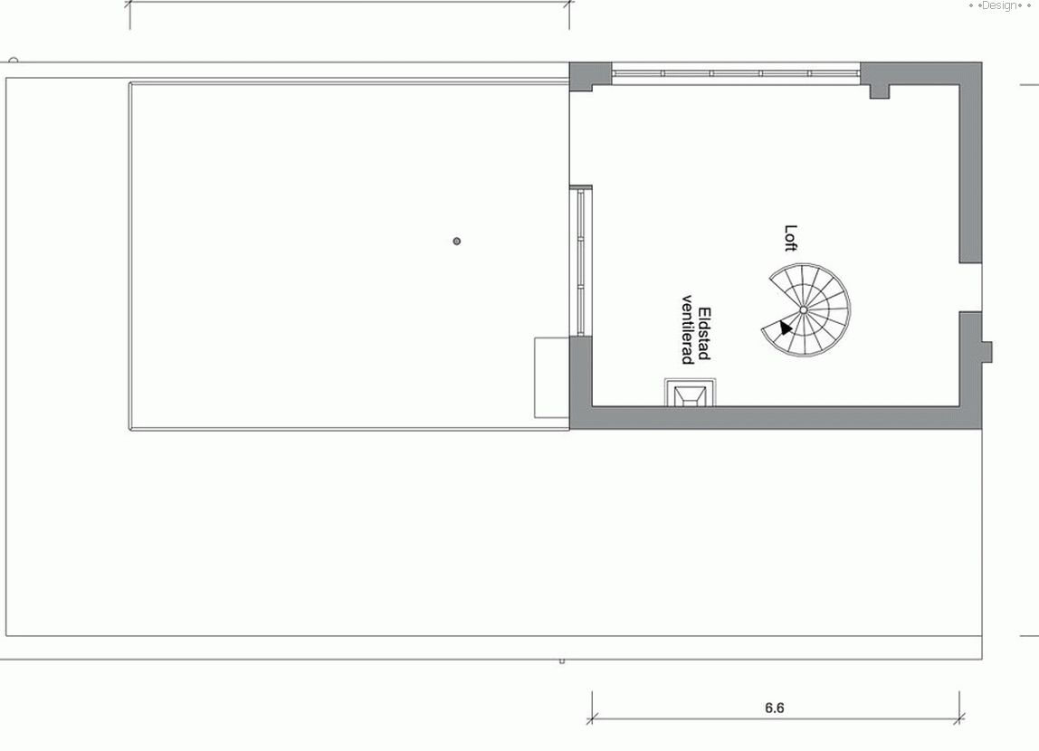 Plan of a two-story apartment