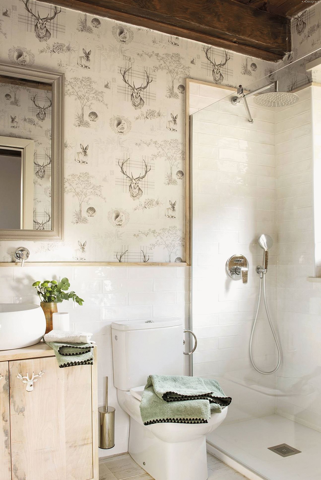 Interior of a bathroom in the house