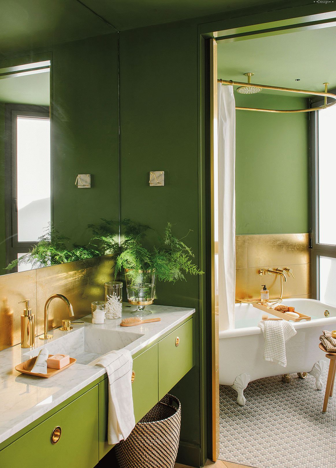 Beautiful bathroom in the house