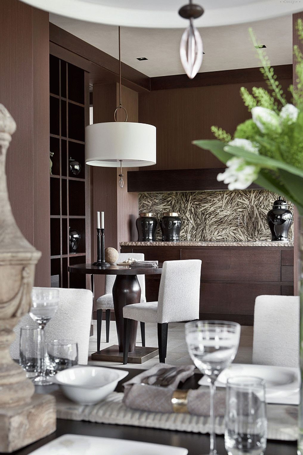 dining room in the kitchen