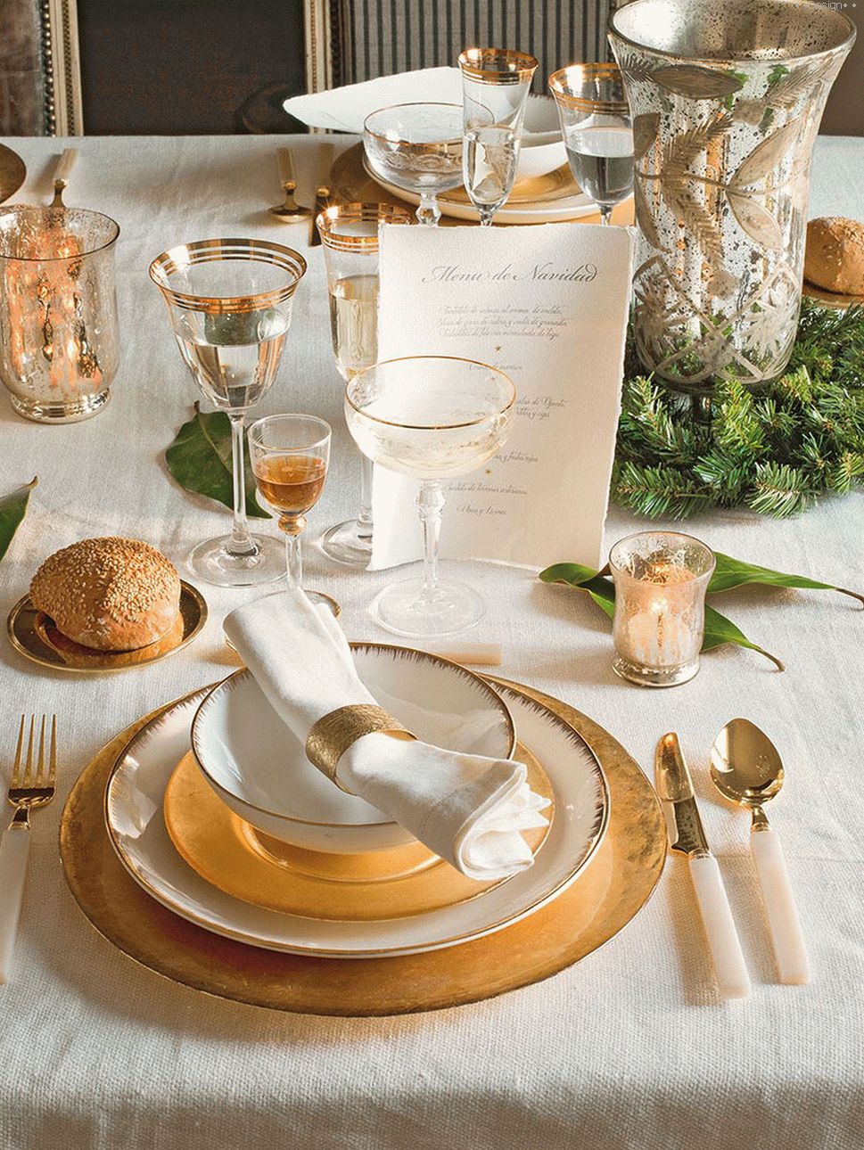 How to decorate the New Year table