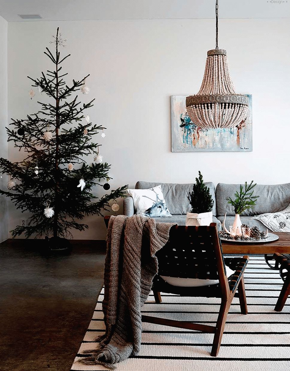 Christmas decor in the Scandinavian style